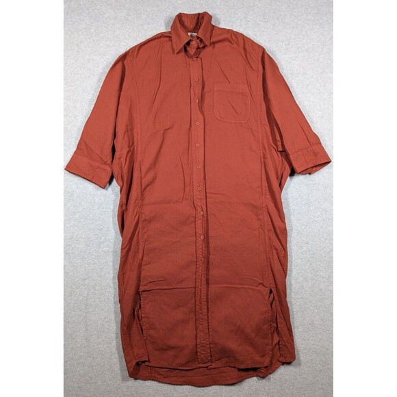 A Shirt Thing Women Dress Small Petite Shirtdress Oversize Loose Button Up Italy - Picture 1 of 13